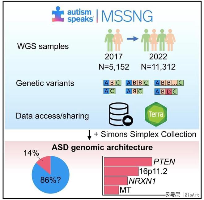 全基因组序列分析注释自闭症的基因组结构